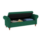 Modern Storage Bed Bench,Shoe Bench,Footrest with Rolled Arms