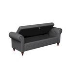 Modern Storage Bed Bench,Shoe Bench,Footrest with Rolled Arms