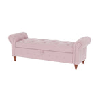 Modern Storage Bed Bench,Shoe Bench,Footrest with Rolled Arms