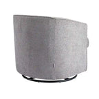 SEYNAR Modern Upholstered Round Swivel Barrel Armchair for Living Room