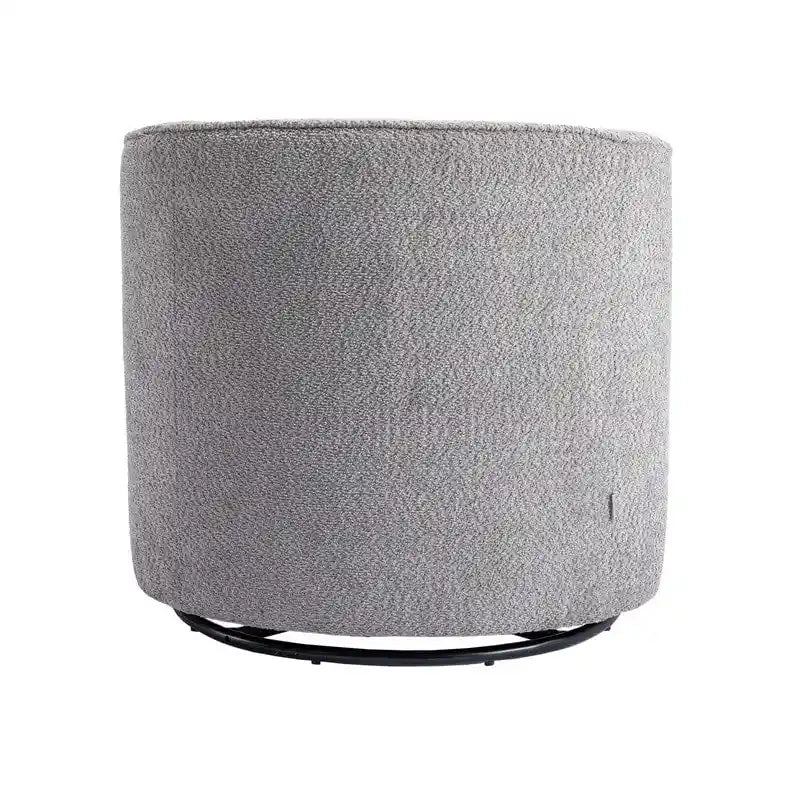 SEYNAR Modern Upholstered Round Swivel Barrel Armchair for Living Room