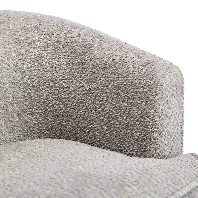 SEYNAR Modern Upholstered Round Swivel Barrel Armchair for Living Room