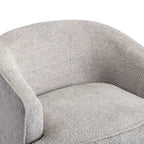 SEYNAR Modern Upholstered Round Swivel Barrel Armchair for Living Room