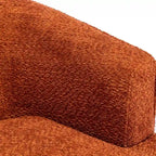 SEYNAR Modern Upholstered Round Swivel Barrel Armchair for Living Room