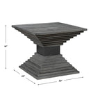 Uttermost Andes Wooden Geometric Accent Table - 22 W X 18 H X 22 D (in)