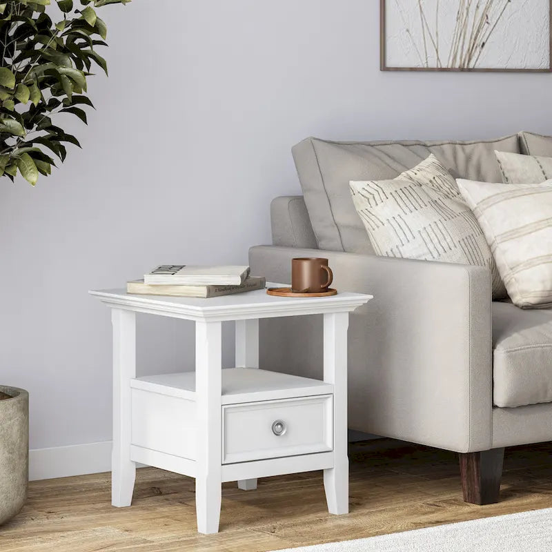WYNDENHALL Halifax Solid Wood 19-inch Square End Table - 19 inch wide
