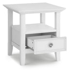 WYNDENHALL Halifax Solid Wood 19-inch Square End Table - 19 inch wide
