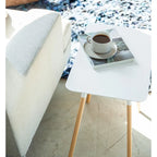 Yamazaki Home Side Table, Steel, Holds 22 lbs, Minimal Assembly - L 11.81 x W 17.72 x H 19.69 inches