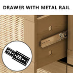 6 drawers Rattan dresser Rattan Drawer,