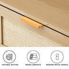 6 drawers Rattan dresser Rattan Drawer,