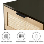 6 drawers Rattan dresser Rattan Drawer,