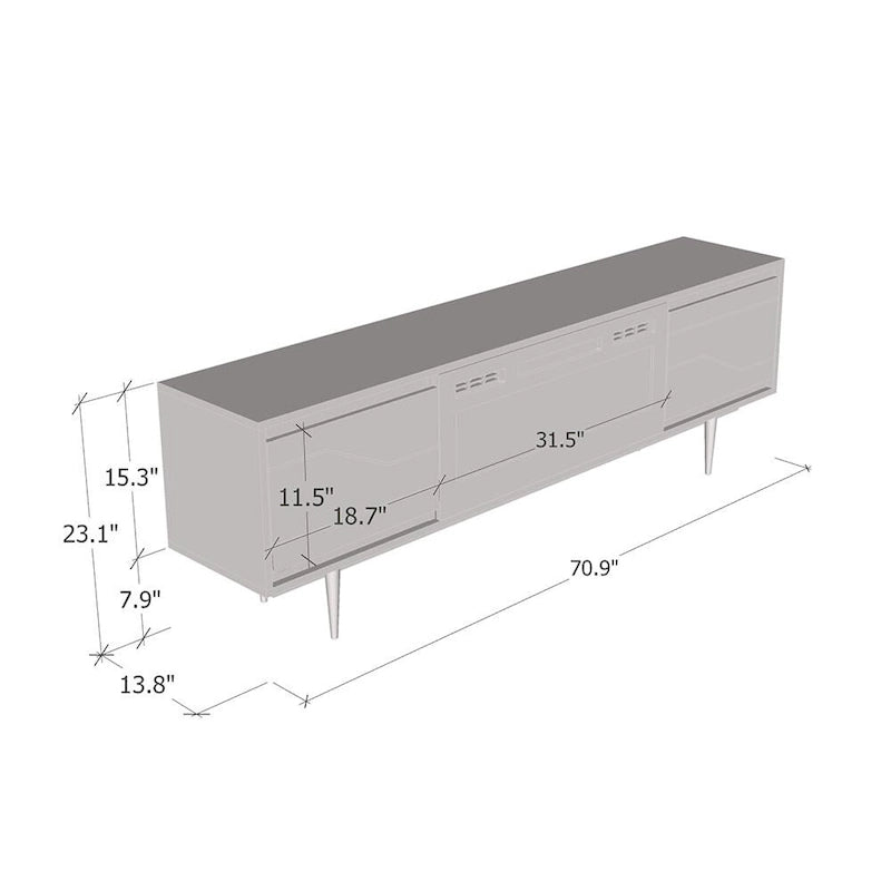 Maze BL-EF Fireplace TV Stand