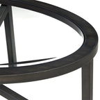 Modern Simple Glass Coffee Table, Tempered Glass Coffee Table