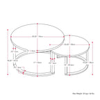 Set of 2 Nesting Coffee Tables