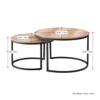 Set of 2 Nesting Coffee Tables