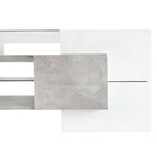 Merax TV Stand with 2 Illuminated Glass Shelves, High Gloss Entertainment Center for TVs Up to 80 - n/a