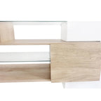 Merax TV Stand with 2 Illuminated Glass Shelves, High Gloss Entertainment Center for TVs Up to 80 - n/a