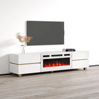Bono 01 WH-EF Fireplace TV Stand