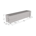 Bono 01 WH-EF Fireplace TV Stand