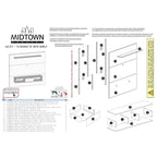 Midtown Concept Wall Mounted TV Shelf Board for 70-in TV