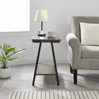 Leick Home Empiria Narrow Side Table with Shelf and Metal Frame