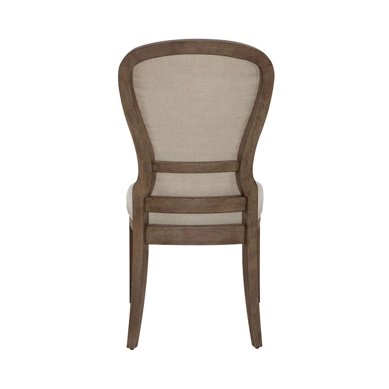 Americana Farmhouse Upholstered Tufted Back Side Chair (Set of 2)