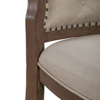 Americana Farmhouse Upholstered Tufted Back Side Chair (Set of 2)