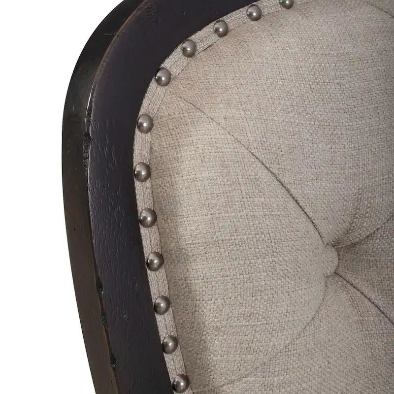 Americana Farmhouse Upholstered Tufted Back Side Chair (Set of 2)