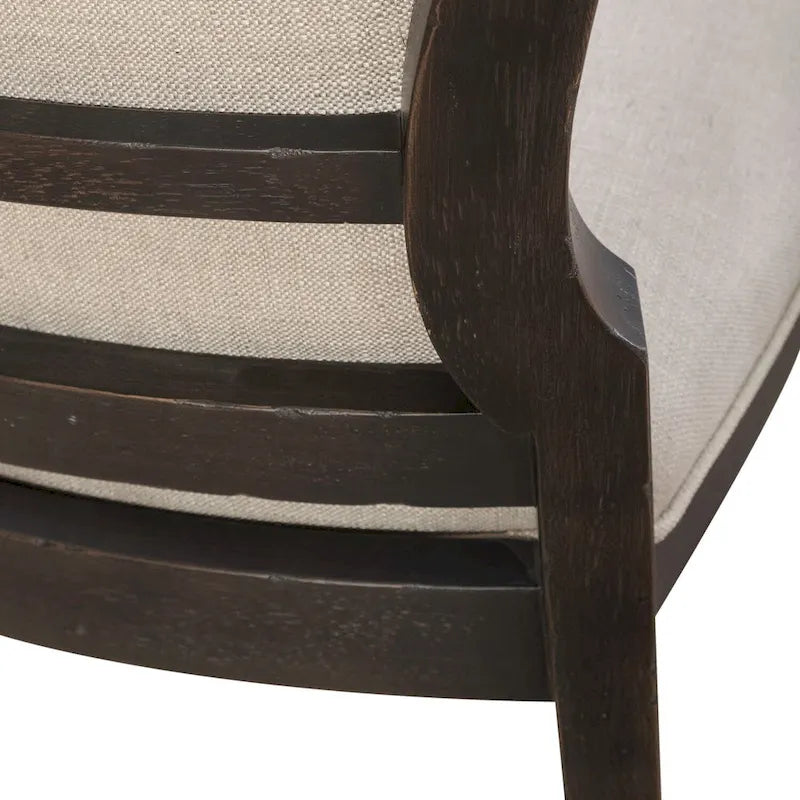 Americana Farmhouse Upholstered Tufted Back Side Chair (Set of 2)