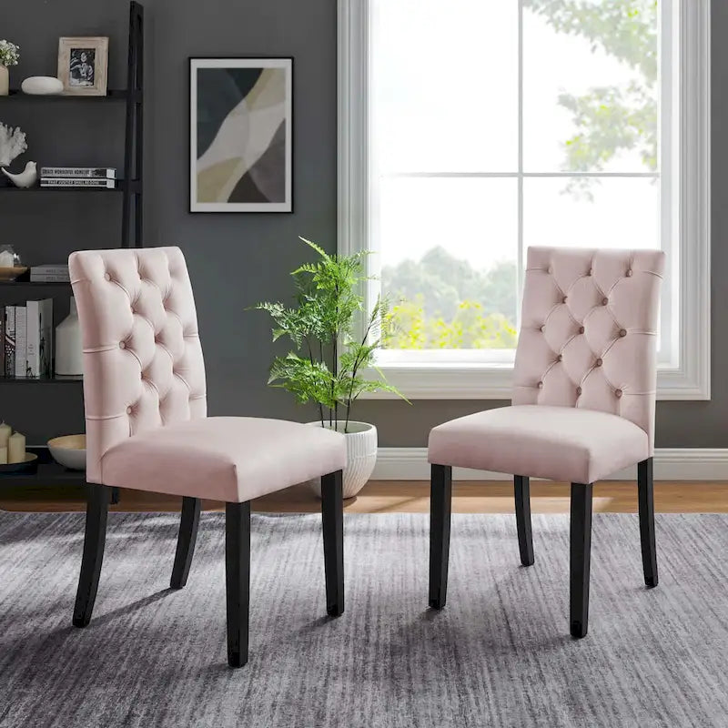 Duchess Performance Velvet Dining Chairs - Set of 2
