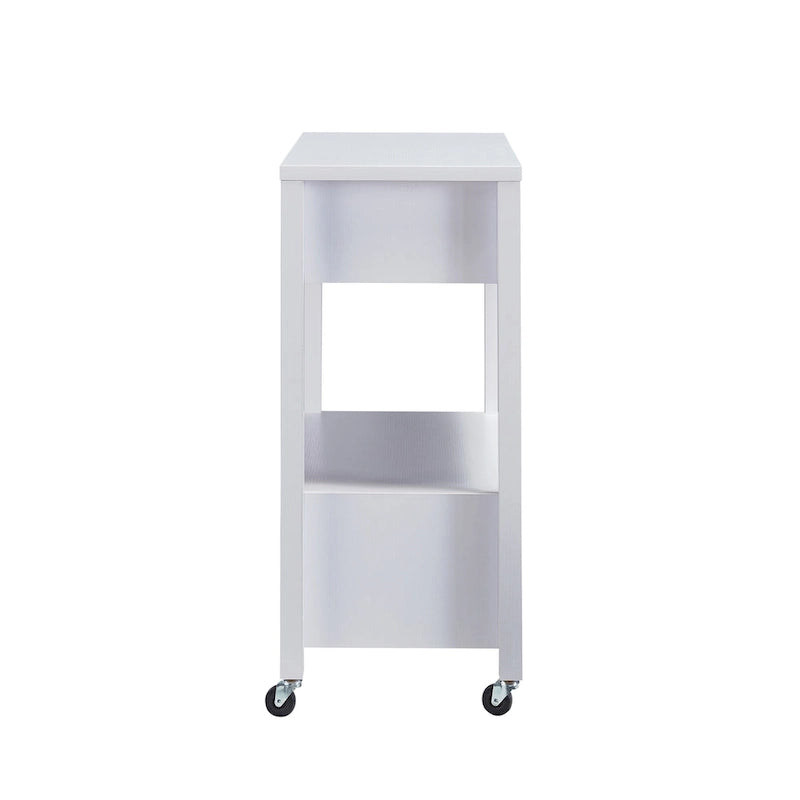 Newsom Modern 2-Drawer Caster Serving Cart with Towel Bar by Furniture of America