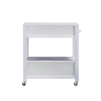Newsom Modern 2-Drawer Caster Serving Cart with Towel Bar by Furniture of America