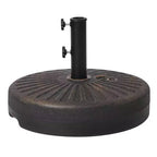 WestinTrends 20 Fillable Round Umbrella Base Stand Heavy Duty with Adjustable knob and Pole Holder