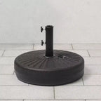 WestinTrends 20 Fillable Round Umbrella Base Stand Heavy Duty with Adjustable knob and Pole Holder