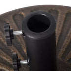 WestinTrends 20 Fillable Round Umbrella Base Stand Heavy Duty with Adjustable knob and Pole Holder