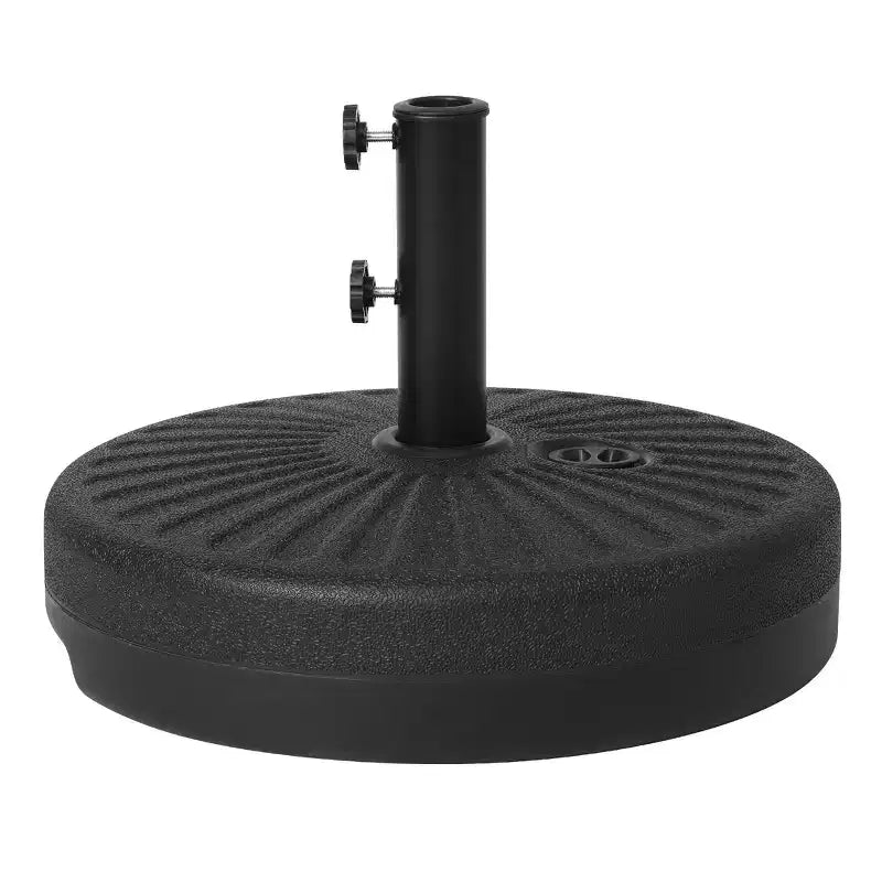 WestinTrends 20 Fillable Round Umbrella Base Stand Heavy Duty with Adjustable knob and Pole Holder