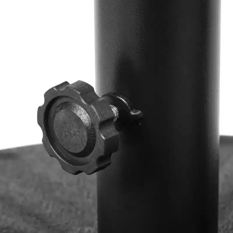 WestinTrends 20 Fillable Round Umbrella Base Stand Heavy Duty with Adjustable knob and Pole Holder