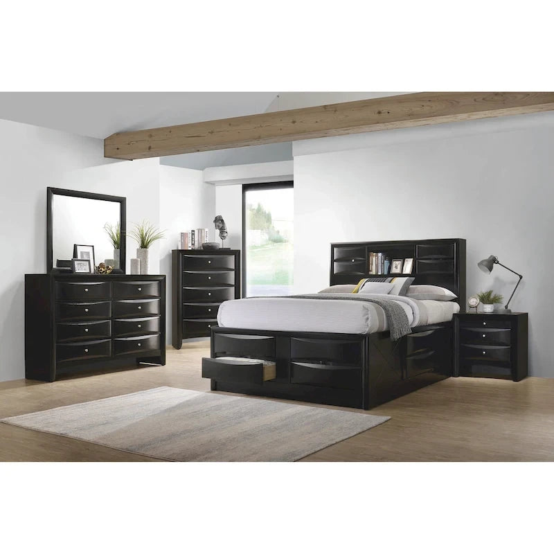 Jazz Black Storage Bed