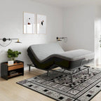 Bridgevine Home Quick Assembly Adjustable Bedframe with Voice Activated Controls