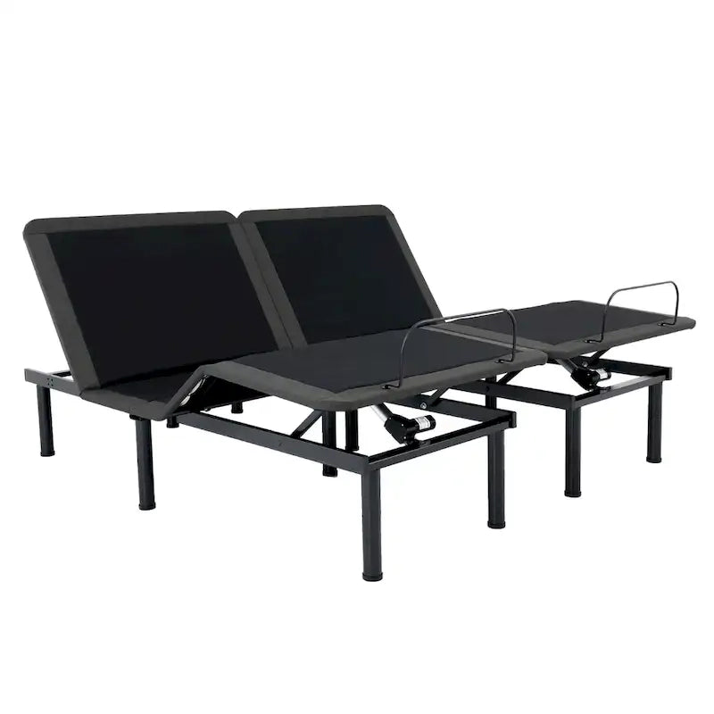Bridgevine Home Quick Assembly Adjustable Bedframe with Voice Activated Controls