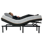 Bridgevine Home Quick Assembly Adjustable Bedframe with Voice Activated Controls