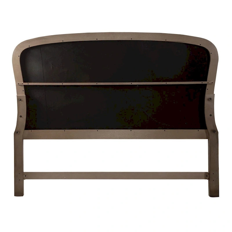 Americana Farmhouse Dusty Taupe Queen Tufted Panel Headboard