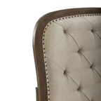 Americana Farmhouse Dusty Taupe Queen Tufted Panel Headboard
