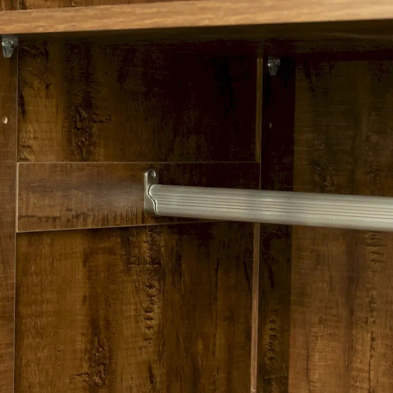 70.87H High wardrob with 2 doors, 2 drawers and 5 storage spaces