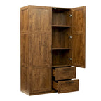 70.87H High wardrob with 2 doors, 2 drawers and 5 storage spaces