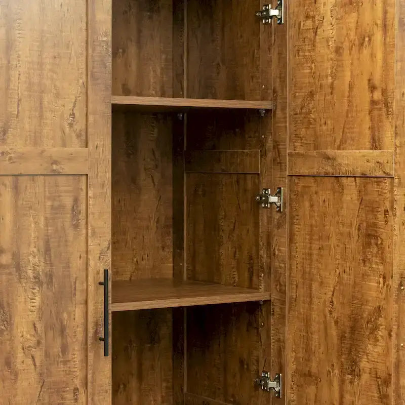 70.87H High wardrob with 2 doors, 2 drawers and 5 storage spaces