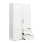 70.87H High wardrob with 2 doors, 2 drawers and 5 storage spaces