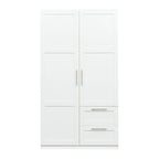 70.87H High wardrob with 2 doors, 2 drawers and 5 storage spaces