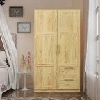 70.87H High wardrob with 2 doors, 2 drawers and 5 storage spaces
