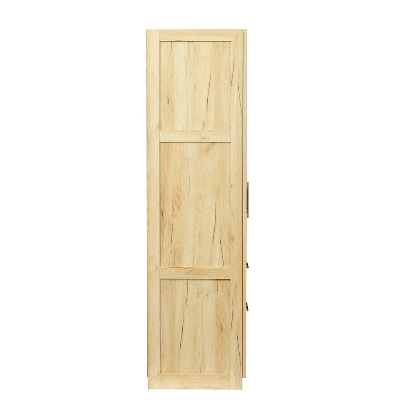 70.87H High wardrob with 2 doors, 2 drawers and 5 storage spaces